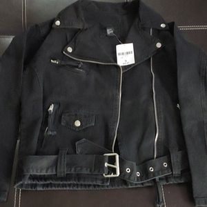 Black jean jacket by Forever 21